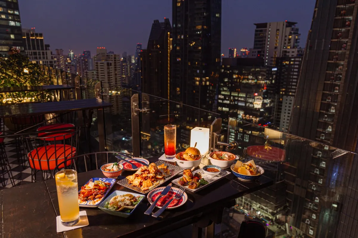 Mojjo Rooftop Lounge & Bar Skyview Hotel Bangkok menus